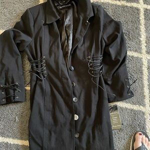 Pamela McCoy long black jacket. Never worn